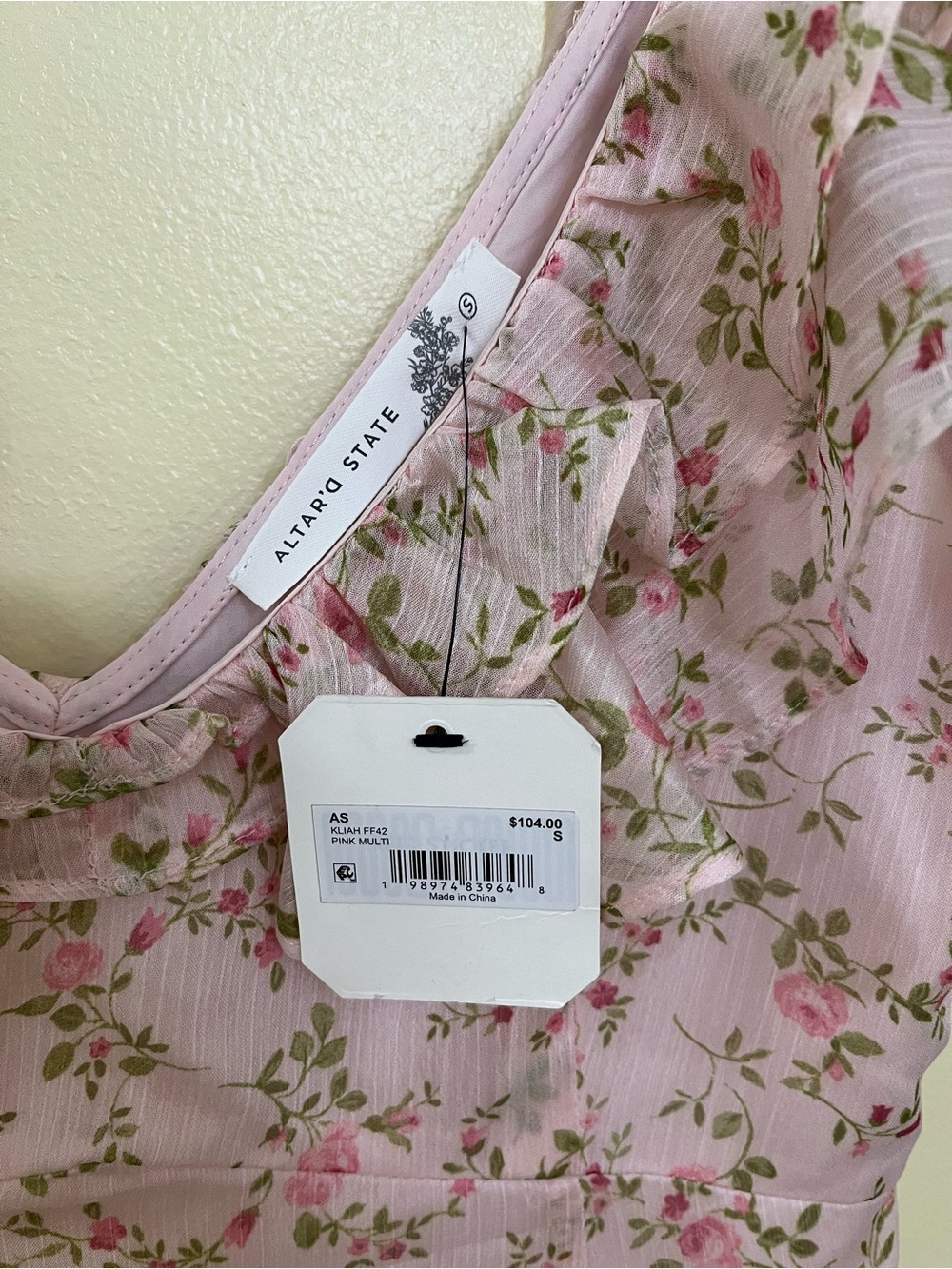 NEW Altar’d State Pink Floral Maxi Dress Size Small Available NWT - Picture 4 of 8